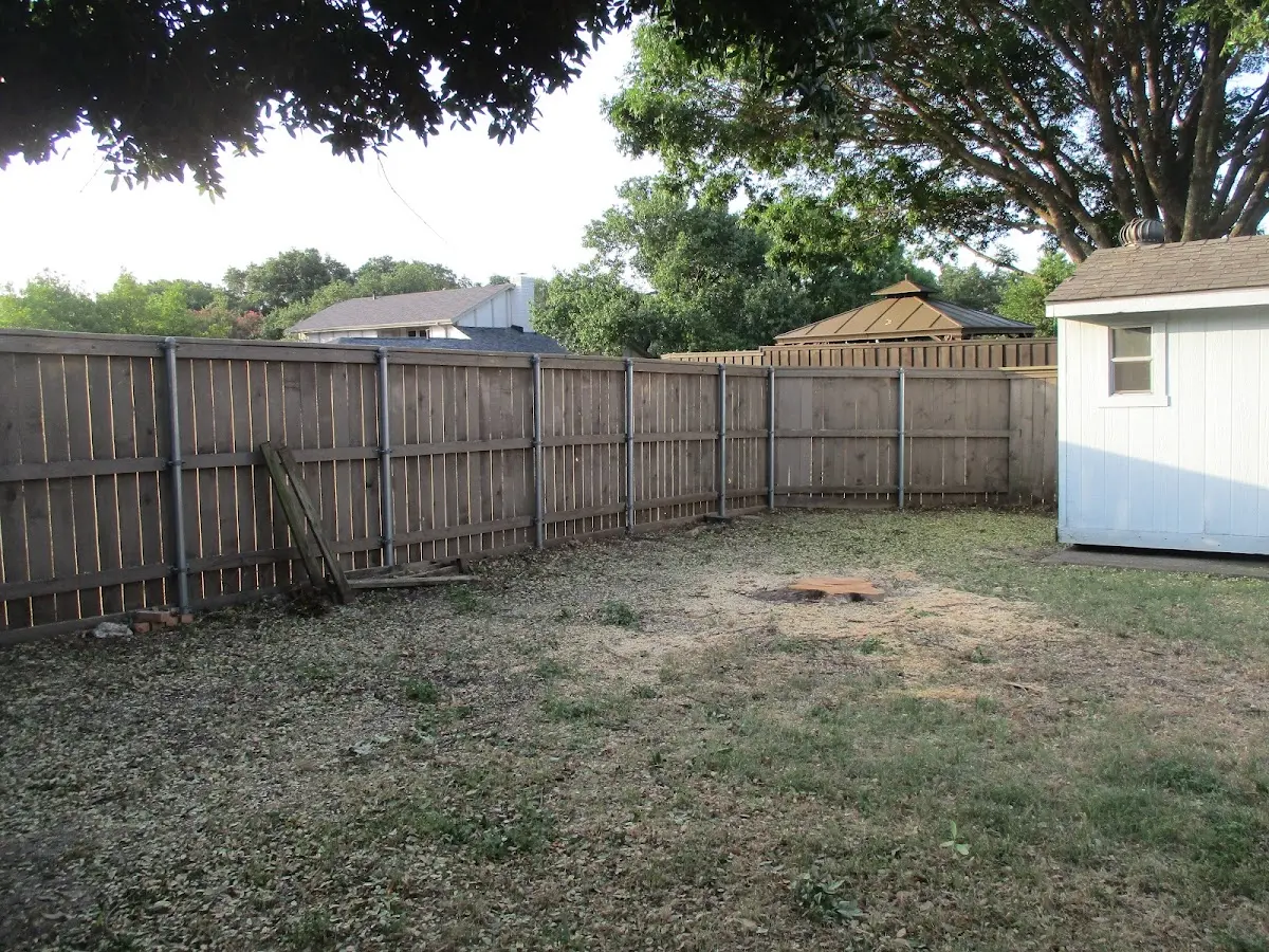 Cleared yard after professional tree removal in Sioux City
